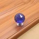 thumbnail image 3 of Bewildely Manija de cristal de Color, cajón esférico de diamante de un solo orificio, armario, manija de muebles para el hogar, accesorios de Hardware Conjuntos de muebles de dormitorio Azul 40 mm Bewildely JJ12822-10B, 3 of 5