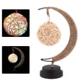 thumbnail image 2 of Sepaktakraw Moon Iron Art Decoración Luz nocturna con lámpara LED con alambre de cobre sin batería, 2 of 8