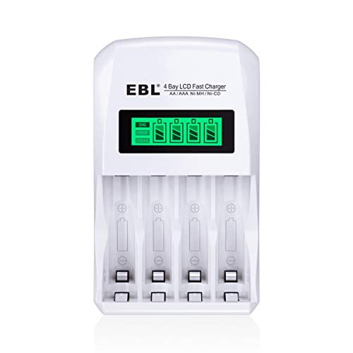 EBL LCD Smart Individual AAA Chargeur de Batterie Rechargeable pour Ni-MH Ni-CD
