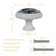 thumbnail image 5 of Snowflakes Fluorescent Drawer Pulls with Screws: Round 4-Pack Glow-in-the-Dark Knobs for Kitchen Cabinets, Wardrobes, Dressers - Stylish Kitchen Hardware and Drawer Decor, 5 of 6