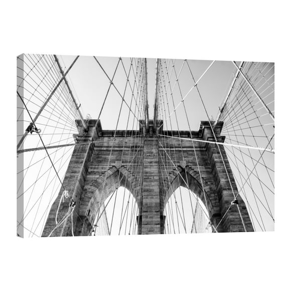 Cuadro Decorativo Nueva York Arcos De Puente Brooklyn Canvas Revolution Cuadro 90 x 60 cm
