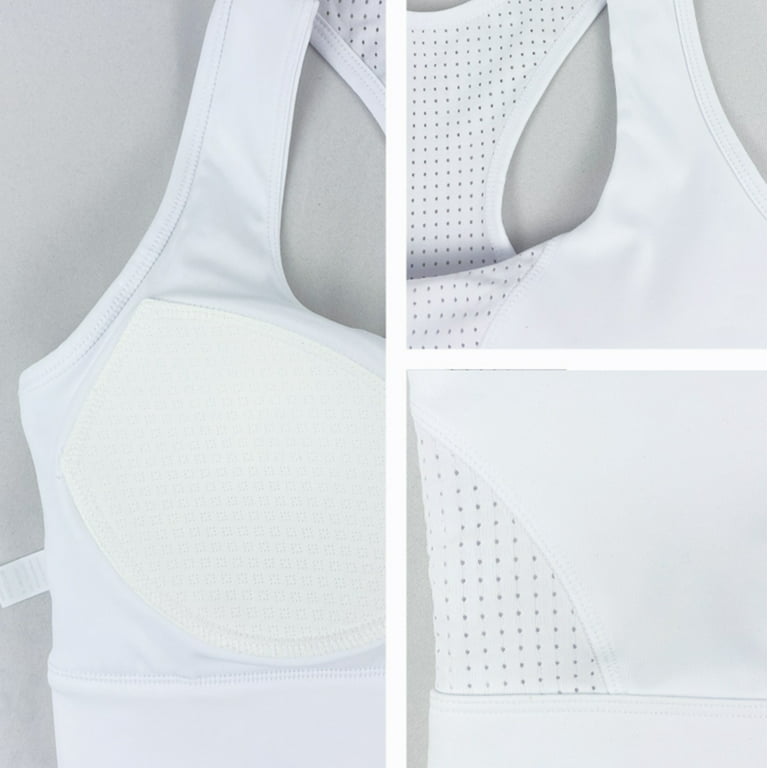Women Breathable Sports Bra Inner Support Push Up Brassiere Vest Patchwork  Mesh Gym Underwear Tops Padded Bras (Color : 5, Size : 3X-Large) :  : Clothing, Shoes & Accessories