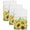 Ivory, variant on Summer Sunflowers Kitchen Towels Set of 3, Botanical Blooms Florals Wooden Grain Absorbent Dish Towels for Kitchen, Microfiber Hand Towel, Quick Drying Tea Towel for Cleaning Decorative Dishcloths
