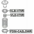thumbnail image 2 of Febest REAR SPRING UPPER SEAT # VLSI-V70R OEM 30748807, 2 of 2