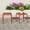 Red, variant on WestinTrends Playa Plastic Modern Outdoor Patio Accent Side Tables (Set of 2), Red