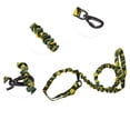 thumbnail image 3 of Unique Bargains Dog Leash Nylon Double Handle Elastic Rope for any Dogs Yellow Green, 3 of 5