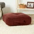 thumbnail image 2 of Omaha Merlot Microfiber 21 in. Square Floor Pillow, 2 of 6