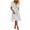 #0031-White, variant on Uootdi Polka Dot Dresses for Women V Neck Tie Waist Short Sleeve Casual Flowy Midi Dresses Lightweight Elegant Gift