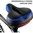 thumbnail image 4 of Asiento de bicicleta, el asiento de bicicleta más cómodo, espuma viscoelástica con doble absorción de impactos, asiento de bicicleta impermeable, reemplazo de asiento de bicicleta con cinta, 4 of 6