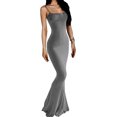 thumbnail image 1 of Robe Longue Décontractée pour Femme, Aguichant, Sans Manches, Dos Nu, Moulante, Maxi, Été 2023, Ajustée, Élégante, 1 of 5