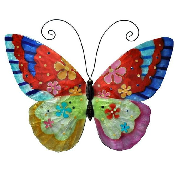 Eangee Home Design m2033 Butterfly Flower Power Wall Decor Walmart