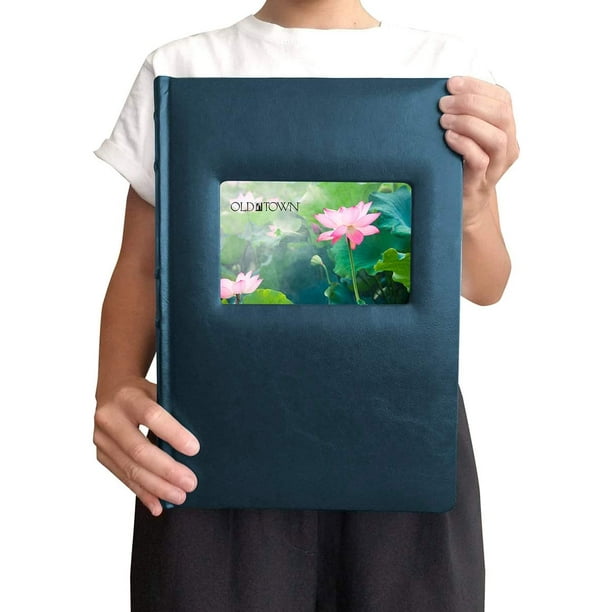 Old Town Bonded Leather Photo Album, 2 Pack (3Up, Navy)