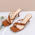 thumbnail image 4 of Juebong Sandals clearance Flip Flops for Women Girls Thong Slide Sandals - Summer Dressy Bohemian Travel Flat Sandals Cute Low Wedge Summer Open Toe Sandal Shoes, 4 of 5