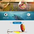 thumbnail image 1 of Cebos de pesca de lentejuelas giratorias de metal Spinning Fishing Swimbait (rojo dorado), 1 of 3