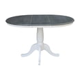 thumbnail image 5 of International Concepts 36" Round Extension Dining Table With 2 Chairs, 5 of 9