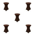 thumbnail image 2 of Maytalsory Environmentally Friendly Stretch High Table Cover Easy Care And Stain-resistant light brown 5Set, 2 of 6