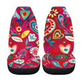 thumbnail image 5 of POLERO Soft Front Seat Cover for Van, Breathable Anti-Slip Car Seat Covers Polyester Set, Colorful Heart Garden, 5 of 9