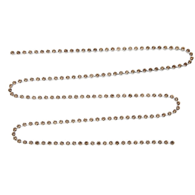 Rhinestone Chain Rhinestone Claw Chain Rhinestone Chain Belt Round Rhinestone Claw Chain 5 Yards Rhinestone Chain Strong Practicability Shiny Colorful Round Rhinestone Claw Chain