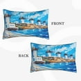 thumbnail image 2 of Yiaed Greek Island Windmills Painting Print Brushed Microfiber Envelope Pillowcases, Standard,Envelope Closure Pillow Cases(Without Pillow Core)-20"x30", 2 of 6
