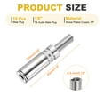 thumbnail image 2 of Uxcell 10 Pcs 1/8" TS Audio Female Plug, 3.5mm Stereo Jack Plug Adapter Replacement, Solder Jack Cable Connector for Speaker Microphone Guitar (Silver Tone), 2 of 6