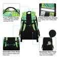 thumbnail image 3 of ALAZA Floral Heart Checkered Grid Backpack Elementary School Bag Bookbag Travel Rucksack, 3 of 7