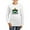 White, variant on - Delta Sigma Phi Coat Of Arms Long Sleeve T Shirt - Women's Long Sleeve Graphic Casual T-Shirt
