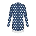 thumbnail image 5 of zbxnLI Little and Big Girls Long Sleeve Shirts Polka Dot Printed Graphic T-Shirts Basic Tee Fall Blouses, 5 of 6