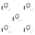 thumbnail image 3 of Dalazy 1/2/3/5 Multi Tool 12 Functions Gear Stainless Repair Tools Screwdriver Bottle Opener Portable Gray 5PCS, 3 of 3