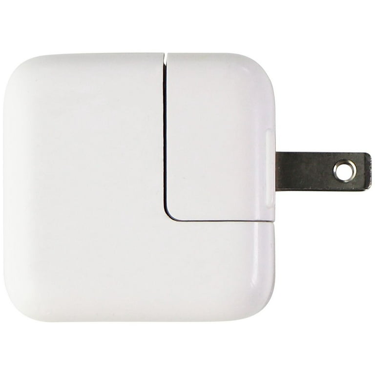 USB 12W Single (Refurbished) Apple Charger Wall - White (MD836LL/A A1401) Power Restored Adapter -