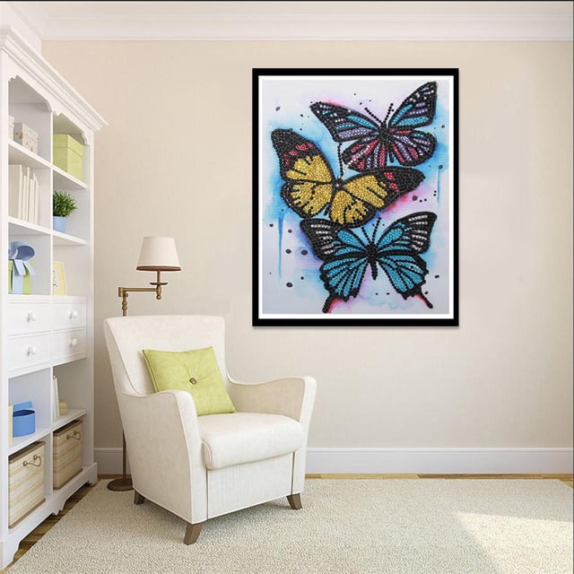 Pintura de diamante 5D DIY Hugo Mariposa herramientas de arte