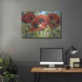 thumbnail image 5 of Luxe Metal Art 'Vivid Poppies III' by Carolee Vitaletti Metal Wall Art, 36"x24", 5 of 7