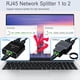 thumbnail image 4 of Divisor Gigabit Ethernet, Divisor LAN Estable 1000 Mbps Negro Eficiente Alimentado Por USB Para Enrutadores Para Televisores Inteligentes, 4 of 7