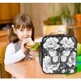 thumbnail image 6 of ALAZA Peony Flowers Butterfly Lunch Box Insulated Lunch Bag Reusable Thermal Cooler Tote School Picnic, 6 of 6