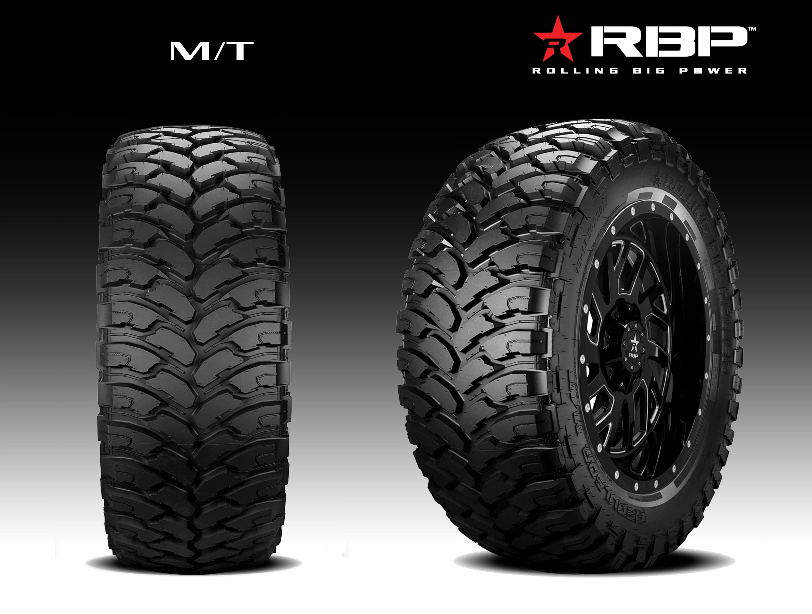 RBP Repulsor M/T Mud Terrain Tire - 35X13.50R20 LRE/10ply - Walmart.com.