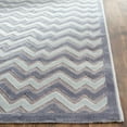 thumbnail image 3 of SAFAVIEH Paradise Kenrick Zigzag Stripes Area Rug, Light Grey/Dark Grey, 6'7" x 6'7" Square, 3 of 6