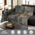 thumbnail image 4 of Sanmadrola Chenille Couch Cover Reversible Sofa Slipcover for 2-3 Cushion Sectional Couch, Machine Washable Soft Furniture Protector with Tassels, Futon Covers Throw Cover for Dogs Cats, 71" x 150", 4 of 9