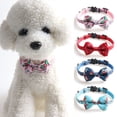 thumbnail image 2 of Pet Collar Snowflake Santa Claus Pattern Decorative Removable Pet Kitten Collar Necklace with Bell for Christmas, 2 of 7