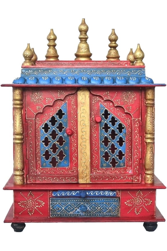 Wooden Temple/ Home Temple/ Pooja Mandir/ Pooja Mandap/ Temple for Home JORD709R