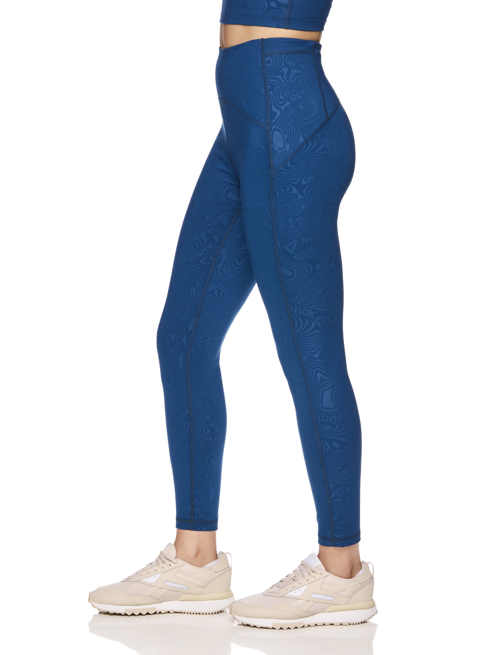 Reebok Women's and Women's Plus Spirit High Rise 7/8 Legging with Pockets, Sizes XS-4X