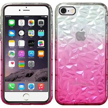 Diamond 2 Phone Apple iPhone 6 Plus phone case iphone 6s Plus phone Case, by Insten Two Tone Diamond Pattern Rubber TPU Transparent Case Cover For Apple iPhone 6 Plus/6s Plus ()