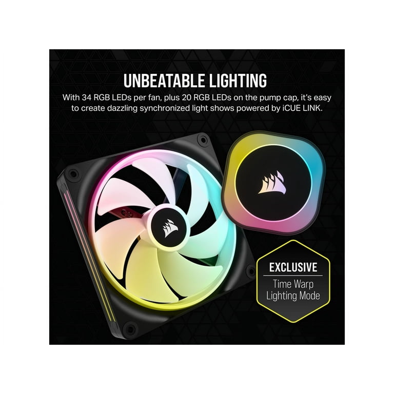 CORSAIR iCUE Link H115i RGB Liquid CPU Cooler - 280mm AIO - QX140