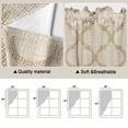 thumbnail image 5 of Boho Moroccan Swag Valances for Windows 2 Pack, Kitchen Window Curtains 36 Inch Length, Vintage Morocco Quatrefoil Geometric Privacy Swag Curtains for Living Room/Bathroom with Rod Pocket 36"x36", 5 of 8