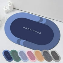 Tyidzon Bath Mat Bathroom Rug Non Slip Super Absorbent Quick Dry Thin Bathroom Rug-Bath Mats for Bathroom Floor Bathtub Vanity-Bathmat Bath Rug Easy Care 16 x 23 Inch