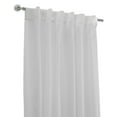 thumbnail image 4 of Arezzo Sheer Tone on Tone Slub Dual Header(Back Tab/Rod Pocket) Curtain Panel 52" x 108" in White, 4 of 6