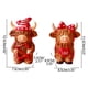 thumbnail image 3 of Figura de pareja de vacas de las Tierras Altas con cupidos y corazones, decoración romántica para el hogar en San Valentín (rojo, 2 piezas) JASKFLY, 3 of 9