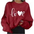 thumbnail image 1 of Ketyyh-chn99 Débardeurs pour Femmes Mode Blouse Ample Été Manches Courtes Tunique Décontractée Col Rond Confortable Rouge,S, 1 of 4