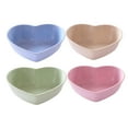 thumbnail image 3 of LOLIPPYY Heart Shaped Sauce Dishes Pink Wheat Straw 4Pcs 3.1x2.6x1.1in, 3 of 10