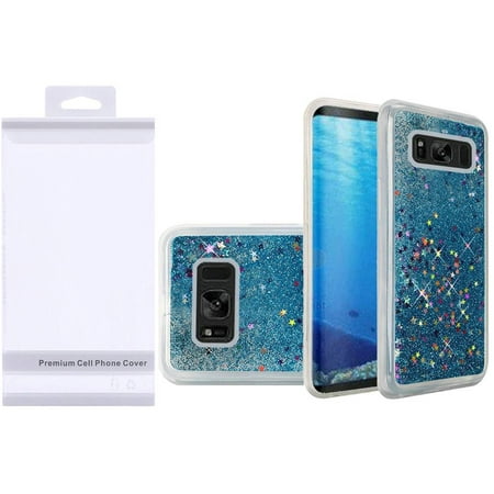 GSA Liquid Glitter Candy Case For Samsung Galaxy S8 - Blue