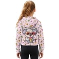 thumbnail image 2 of Xoenoiee Koala Ice Cream Print Girls Long Sleeve Hoodie Half Zip Sweatshirts Oversized Casual Pullover Tops Fall Fashion Outfits 2025 Y2k Clothes, 5-6 Years, 2 of 7