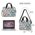 thumbnail image 3 of FORMRS 16" Laptop Sleeve Bag Carrying Case with Handle Travel Shoulder Briefcase, Blue Shimmering Pattern, 3 of 8